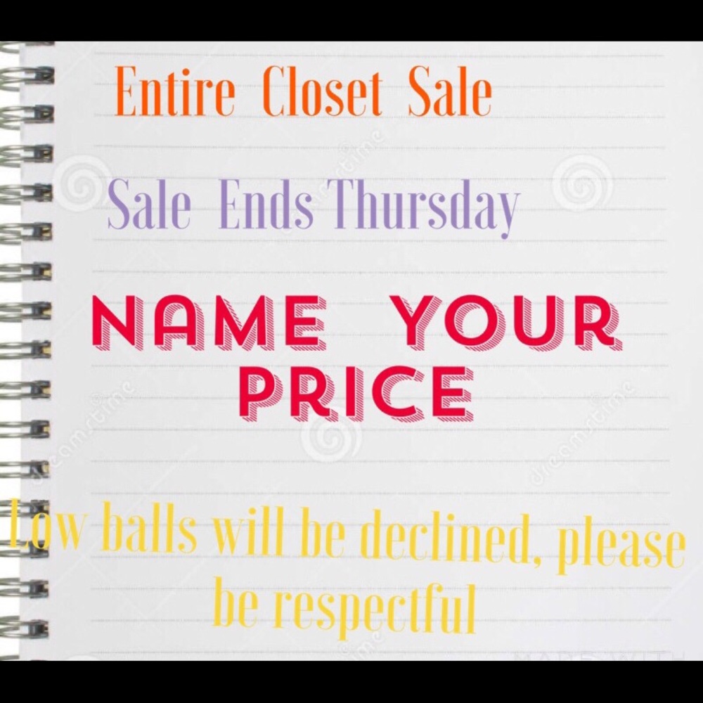 🏖🏖🏖🏖 2 DAY CLOSET SALE🏖🏖🏖🏖